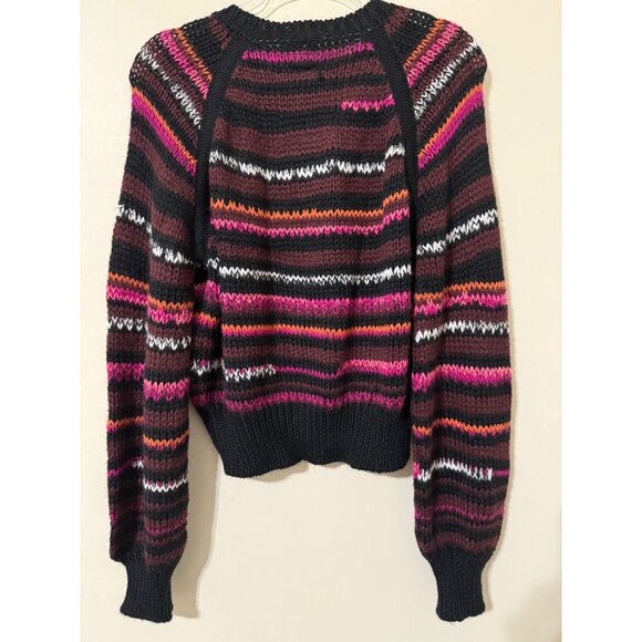 Mother The Bell-Sleeve Jumper Crop in Light Trails NWT Small $325 - Picture 5 of 11